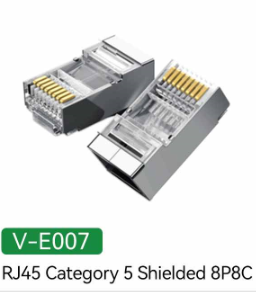 Đầu bấm mạng - Hạt mạng RJ45 CAT5 (bọc sắt 100 Cái) - V-E007 VegGieg