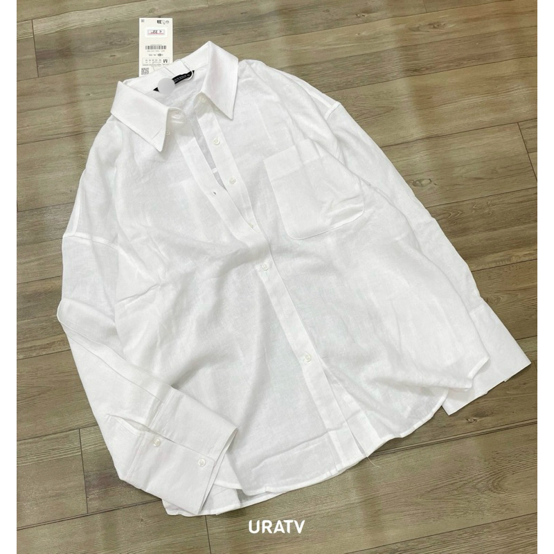 Áo somi form rộng oversize linen ZR 260