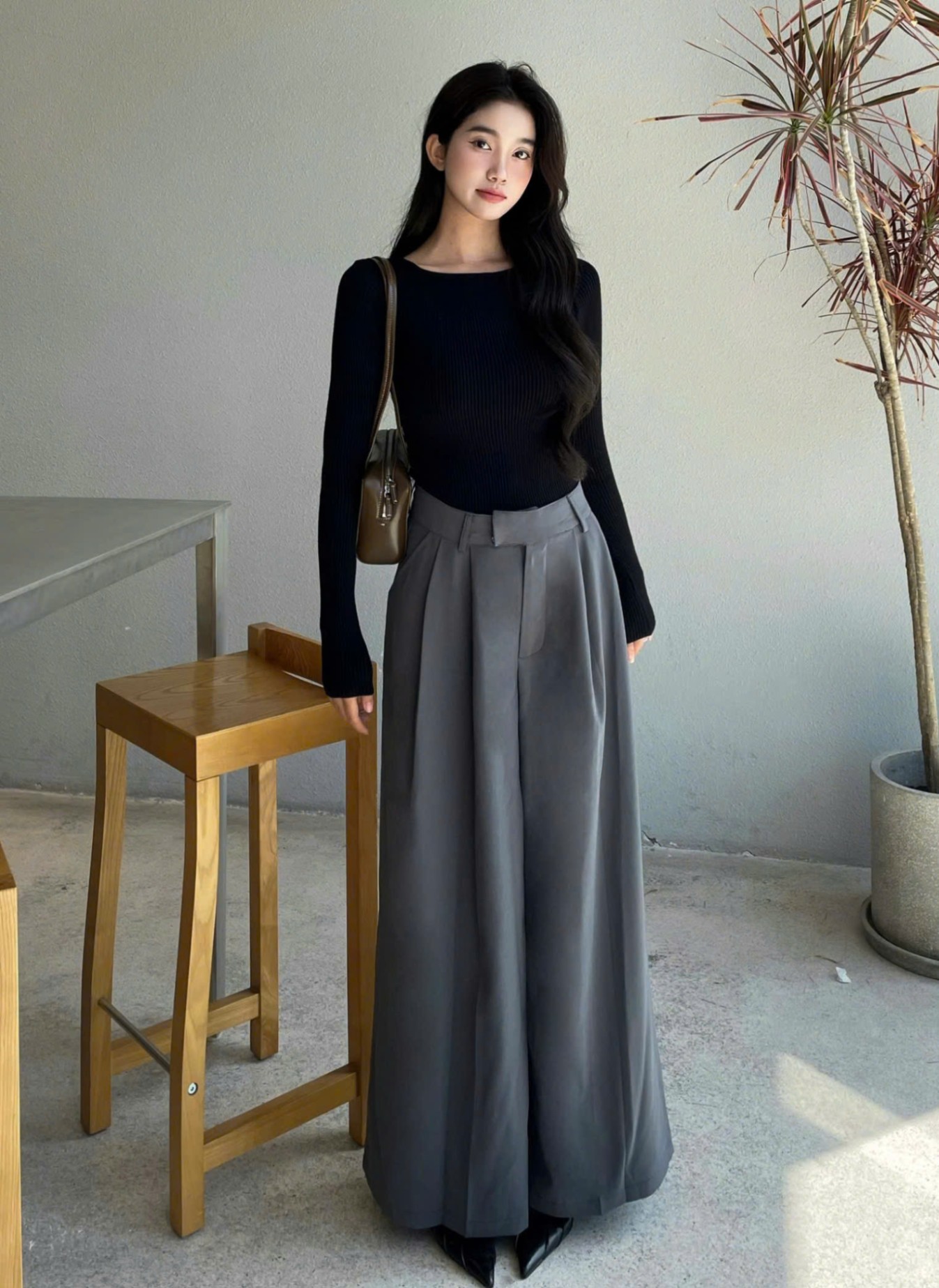 Quần tây suông ống rộng URATV 96cm 305