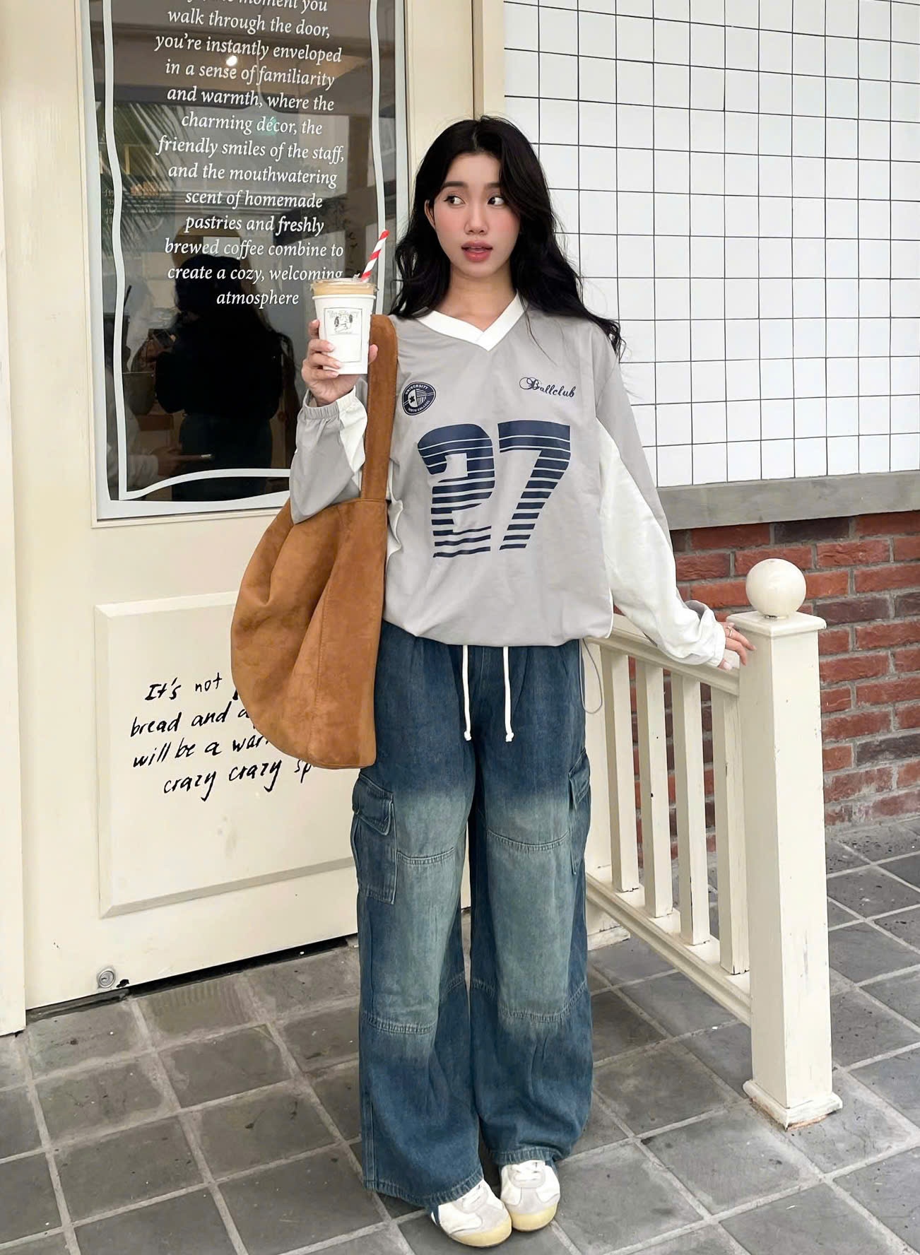 Quần suông ống rộng túi hộp 93cm 335