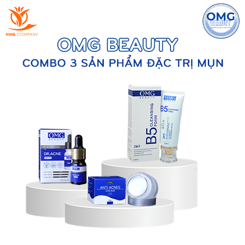 Bộ sản phẩm chăm sóc da mụn: COMBO TRỊ MỤN OMG BEAUTY