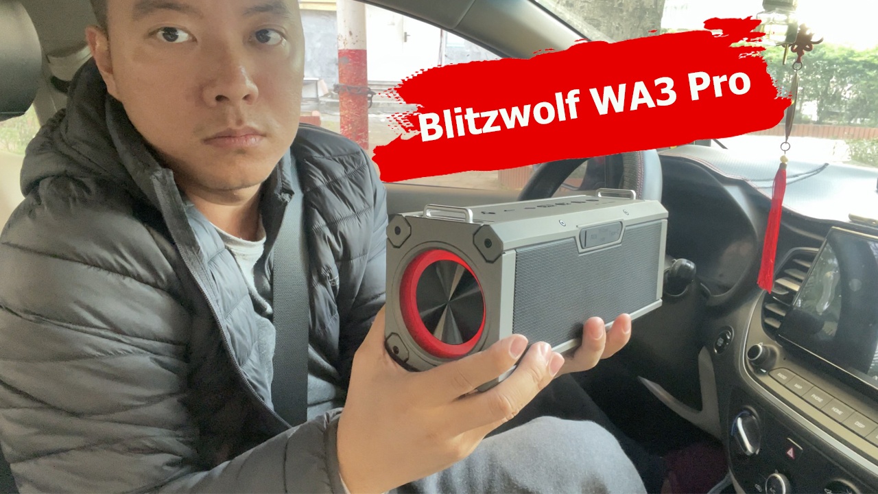Mở hộp trên tay nhanh loa Bluetooth Blitzwolf BW-WA3 pro hay hơn Blitzwolf BW-AS3 | diendidong