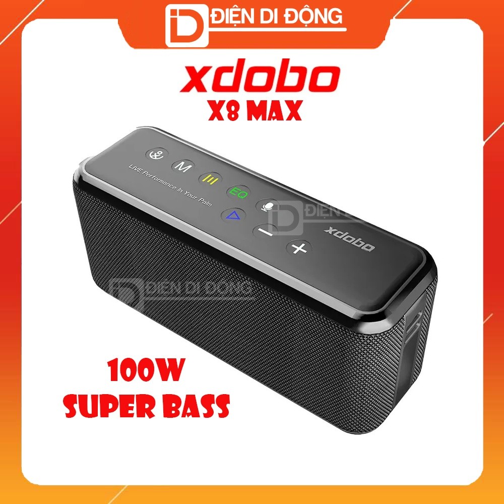 Loa Bluetooth ngoài trời Xdobo X8 Max 100W siêu trầm chíp âm thanh DSP TWS chống nước IPX5 pin 20000mah