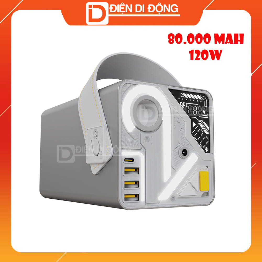 Sạc dự phòng O2 Project YT2280 80000mAh PD120W Stantard