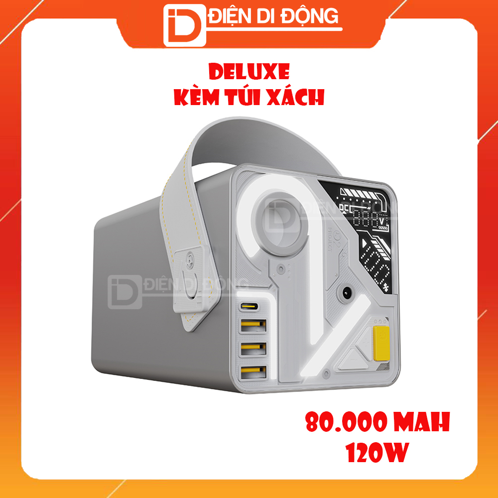 Sạc dự phòng O2 Project YT2280 80000mah Deluxe kèm túi xách