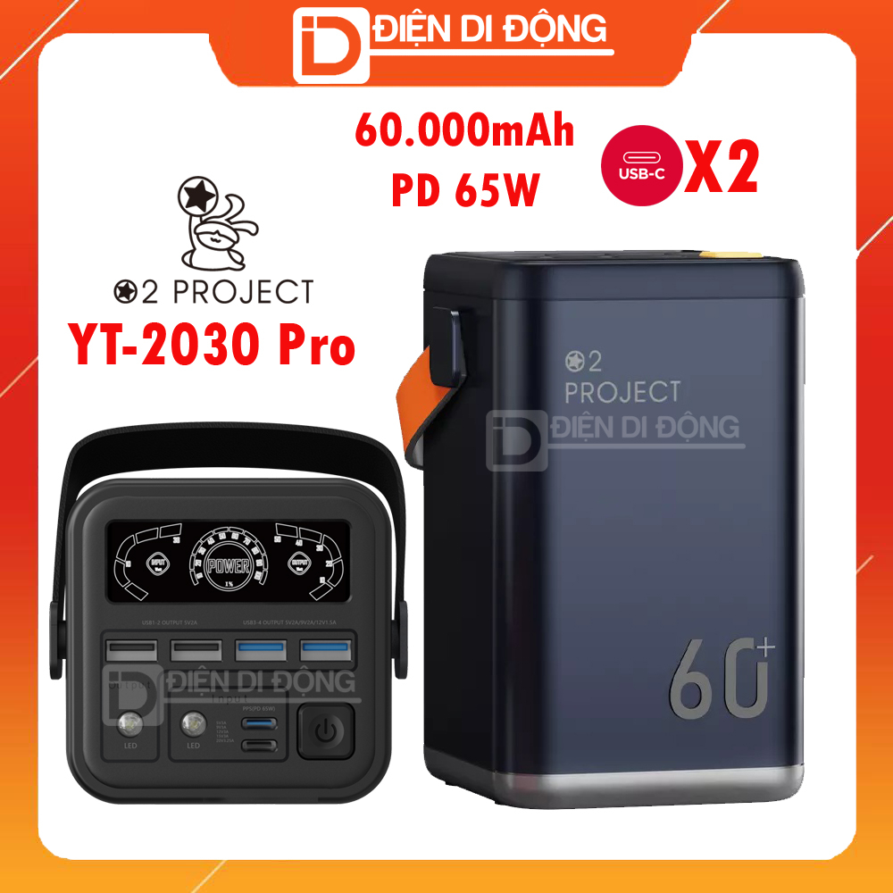 O2 Project YT-2030 Pro 65W 60000mAh