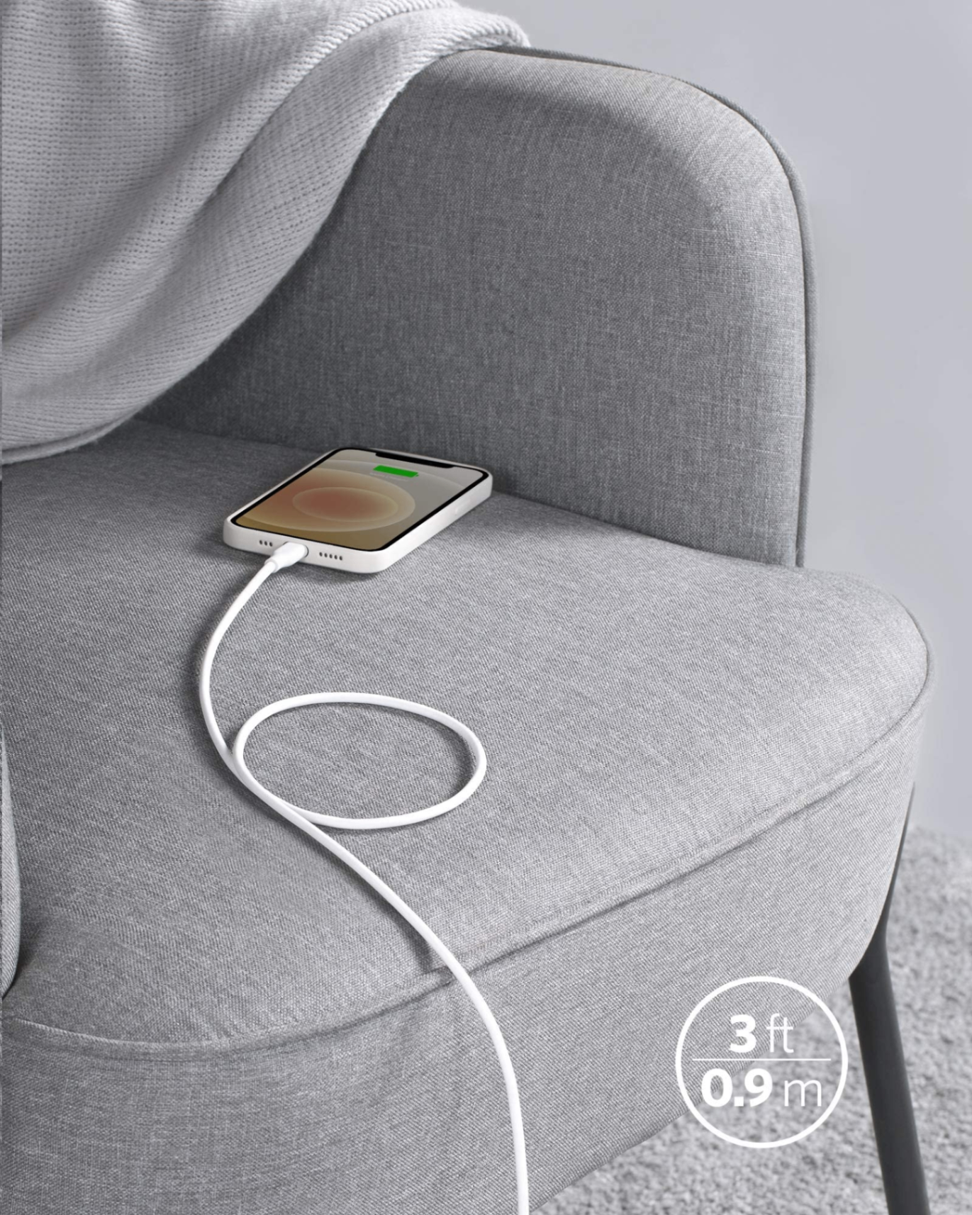 Cáp Type C to Lightning Anker PowerLine III Flow A8662