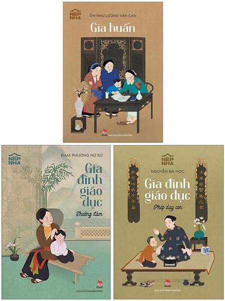 Combo Tủ Sách Nếp Nhà (3 Cuốn): Gia huấn - Gia đình giáo dục phép dạy con - Gia đình giáo dục thường đàm