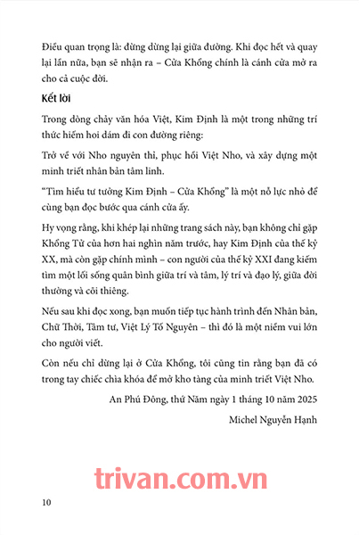 Bộ sách tìm hiểu tư tưởng Kim Định - Cửa Khổng