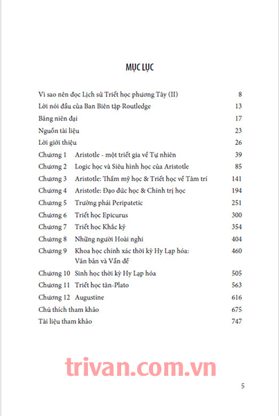 Lịch sử triết học phương Tây - Tập 2: Từ Aristotle đến Augustine - David Furley