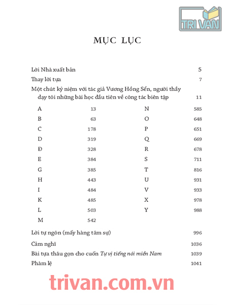Tự vị tiếng nói miền Nam - Vương Hồng Sển
