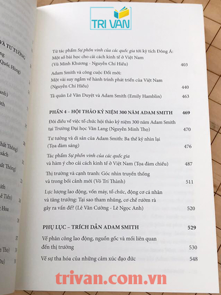 Kỷ Yếu 300 Năm Adam Smith (1723 - 2023) - Người Đặt Nền Tảng Của Kinh Tế Học Phồn Vinh