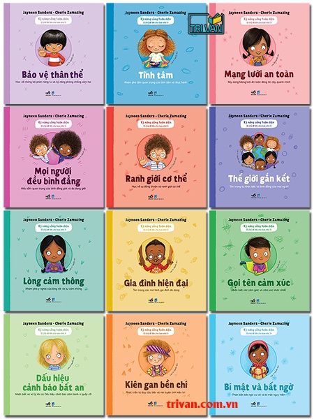 Bộ sách Kỹ năng sống toàn diện - 12 chủ đề lớn cho bạn nhỏ 3+