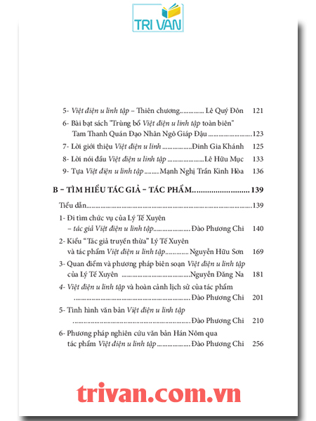 Việt Điện U Linh Tập - Lý Tế Xuyên