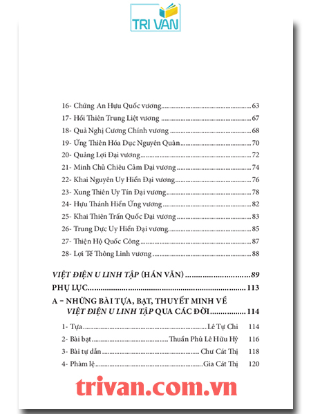 Việt Điện U Linh Tập - Lý Tế Xuyên
