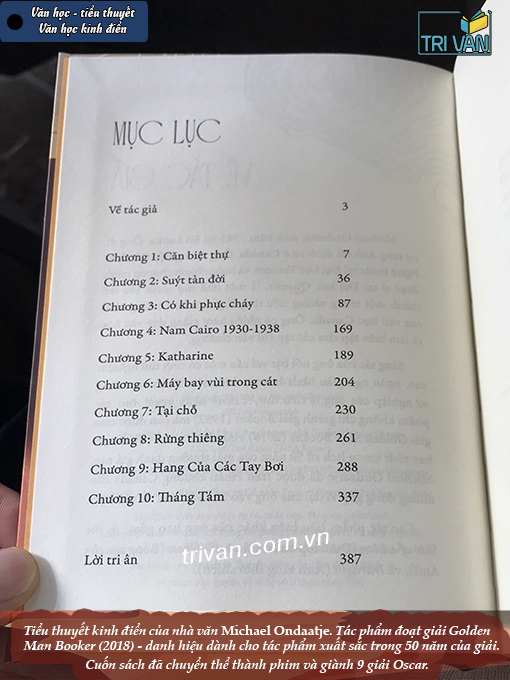 Bệnh Nhân Người Anh (The English Patient) - Michael Ondaatje