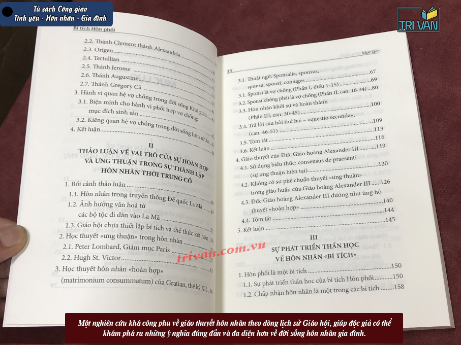 Bí Tích Hôn Phối - Sự tiến triển Thần Học và Giáo Luật về sự ưng thuận và hoàn hợp trong lịch sử Giáo Hội - Lm. J.B. Lê Ngọc Dũng
