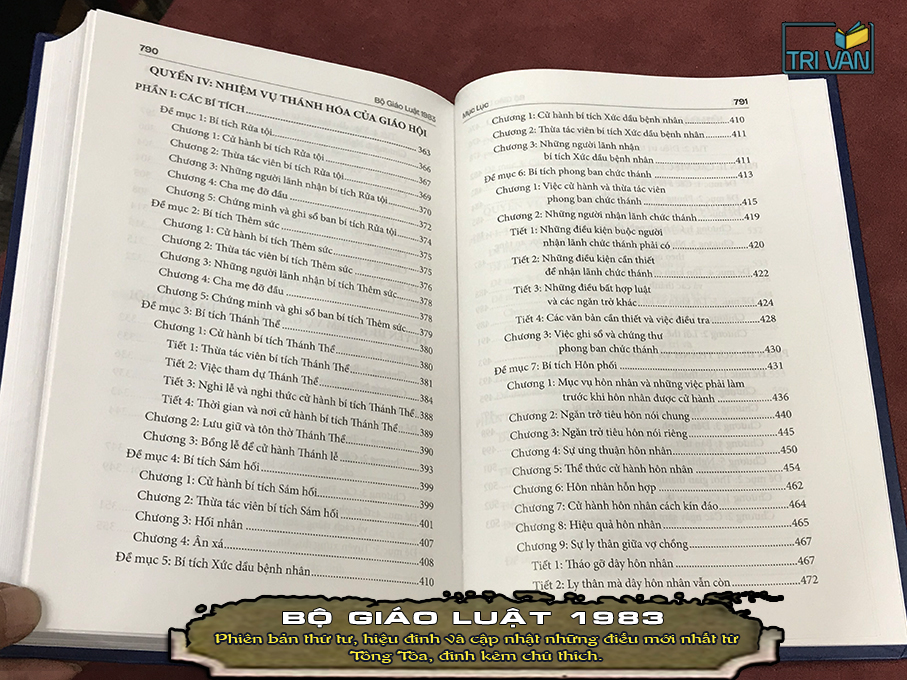 Bộ Giáo Luật 1983 - Cập nhật những canh tân đính kèm chú thích