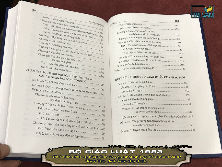 Bộ Giáo Luật 1983 - Cập nhật những canh tân đính kèm chú thích