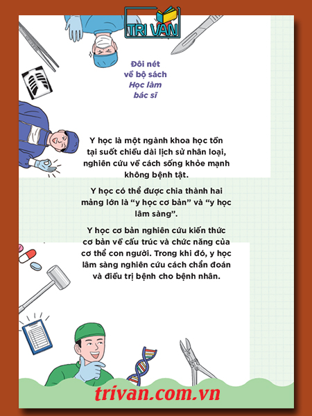 Bộ sách Học làm bác sĩ - Kiến thức hấp dẫn cho học sinh: Công nghệ sinh học - Dược lý học - Phẫu thuật