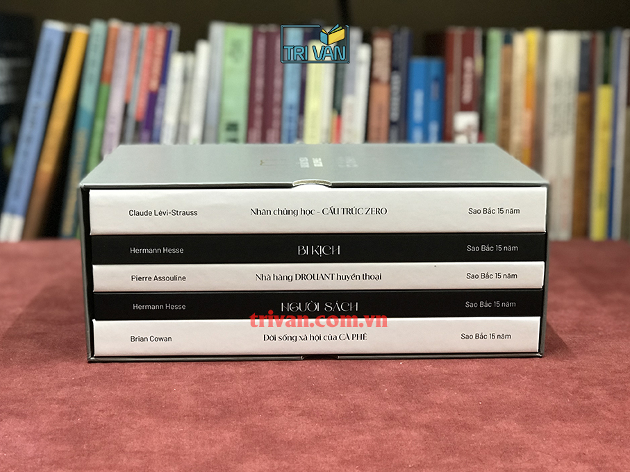 Boxset 5 cuốn sách kỷ niệm 15 năm Sao Bắc: Người sách - Bi kịch - Nhân chủng học cấu trúc zero - Đời sống xã hội của cà phê - Nhà hàng Drouant huyền thoại