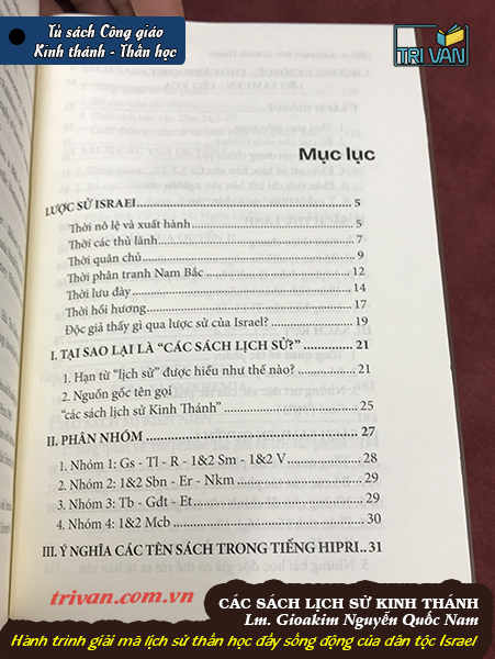 Các sách lịch sử Kinh Thánh - Lm. Gioakim Nguyễn Quốc Nam