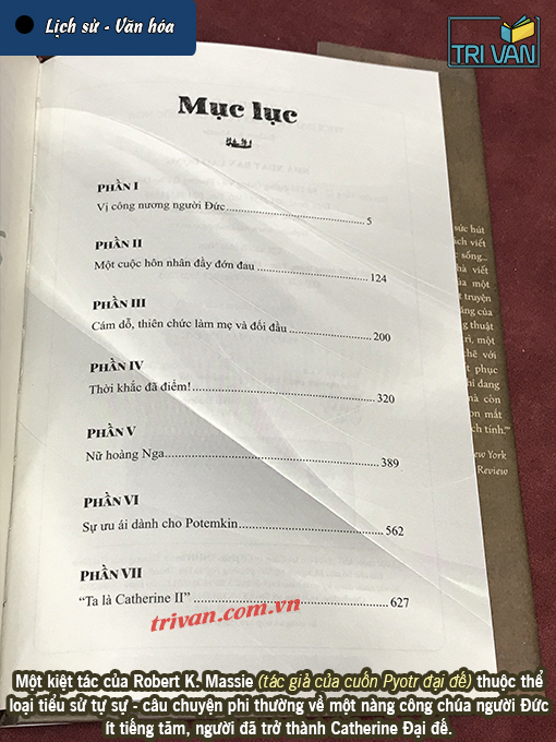 Catherine Đại Đế - Thời Đại Vàng Son Của Đế Quốc Nga - Robert K. Massie