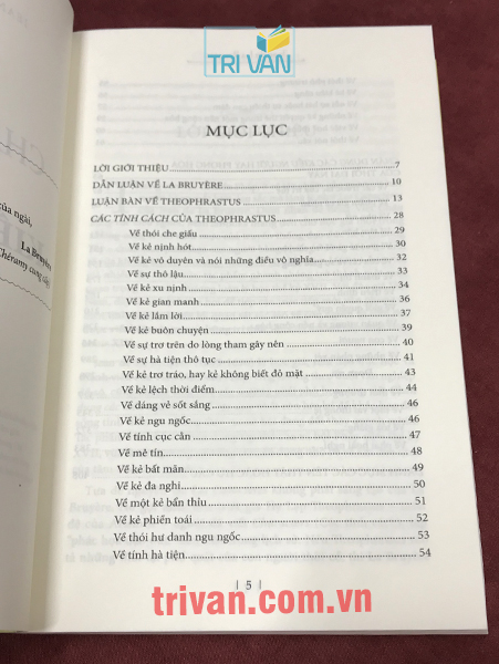 Chân Dung Các Kiểu Người - Jean de La Bruyère