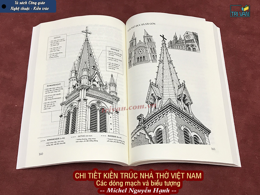 Chi tiết kiến trúc nhà thờ Việt Nam - Các dòng mạch và biểu tượng - Michel Nguyễn Hạnh
