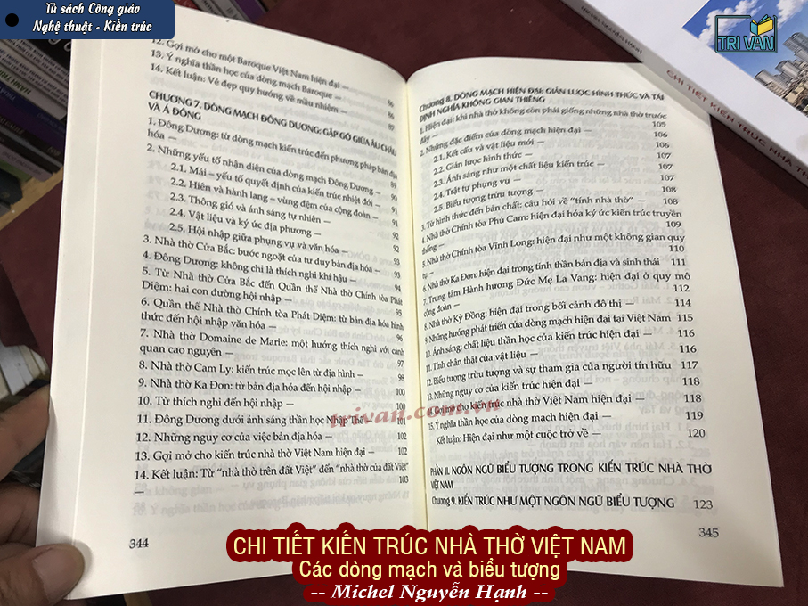 Chi tiết kiến trúc nhà thờ Việt Nam - Các dòng mạch và biểu tượng - Michel Nguyễn Hạnh