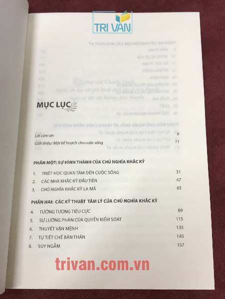 Chủ nghĩa khắc kỷ - Phong cách sống bản lĩnh và bình thản - William B. Irvine (tái bản)