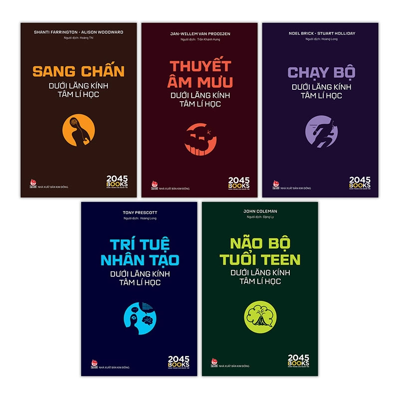 Combo sách Dưới Lăng Kính Tâm Lí Học (5 Cuốn): Sang chấn - Não bộ tuổi teen - Trí tuệ nhân tạo - Thuyết âm mưu - chạy bộ