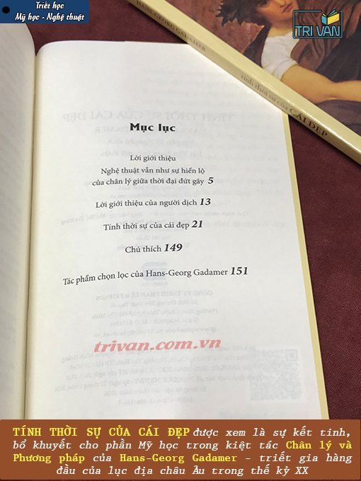 Combo sách Chân lý và phương pháp & Tính thời sự của cái đẹp - Hans-Georg Gadamer