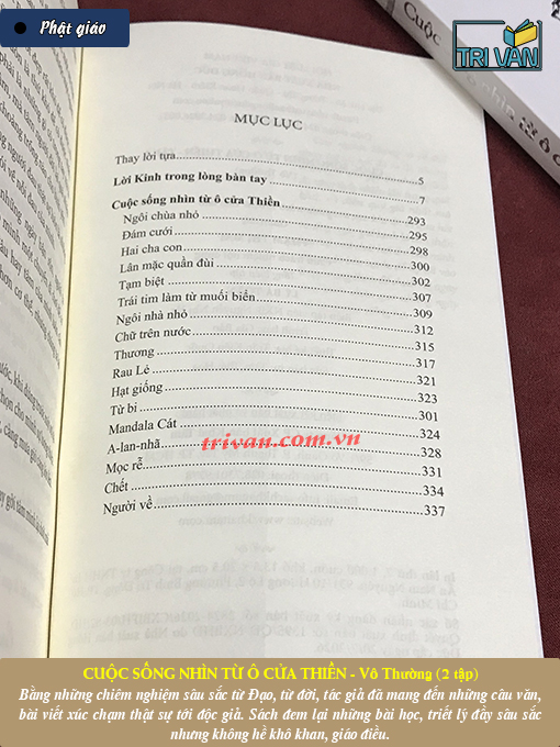 Combo sách Cuộc sống nhìn từ ô cửa thiền - Vô Thường (2 tập) (Tái bản)