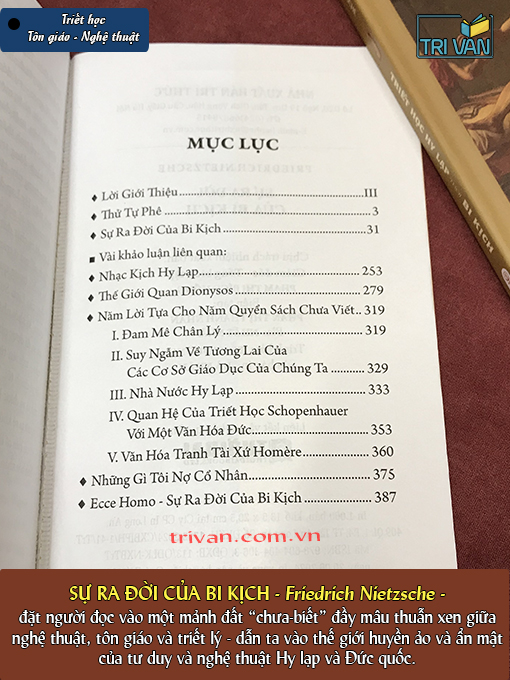 Combo sách Sự ra đời của bi kịch & Triết học Hy Lạp thời bi kịch - Friedrich Nietzsche