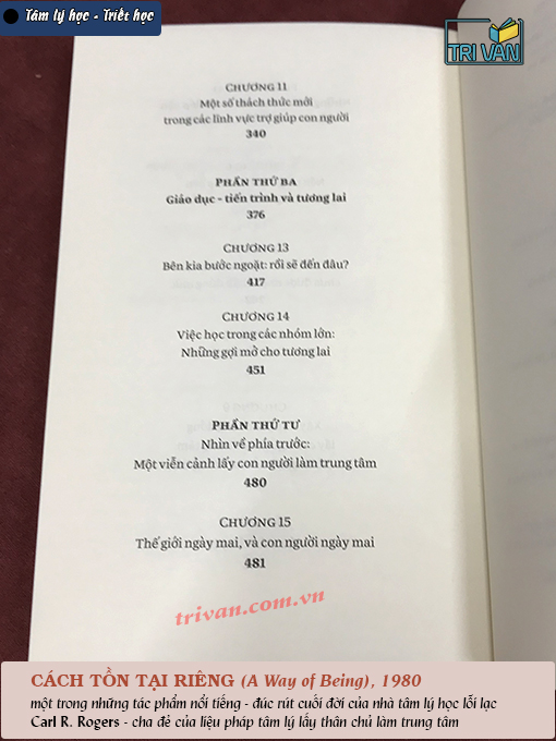 Combo sách Tiến trình thành nhân - Cách tồn tại riêng - Carl Rogers