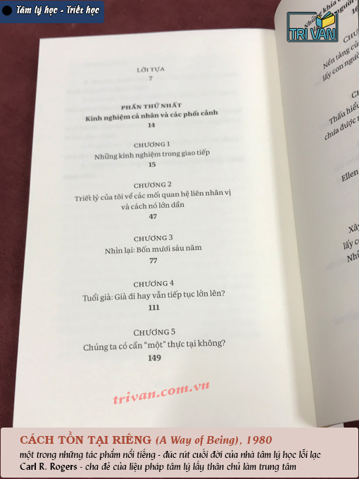 Combo sách Tiến trình thành nhân - Cách tồn tại riêng - Carl Rogers