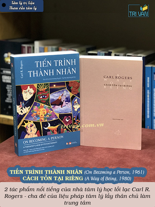 Combo sách Tiến trình thành nhân - Cách tồn tại riêng - Carl Rogers
