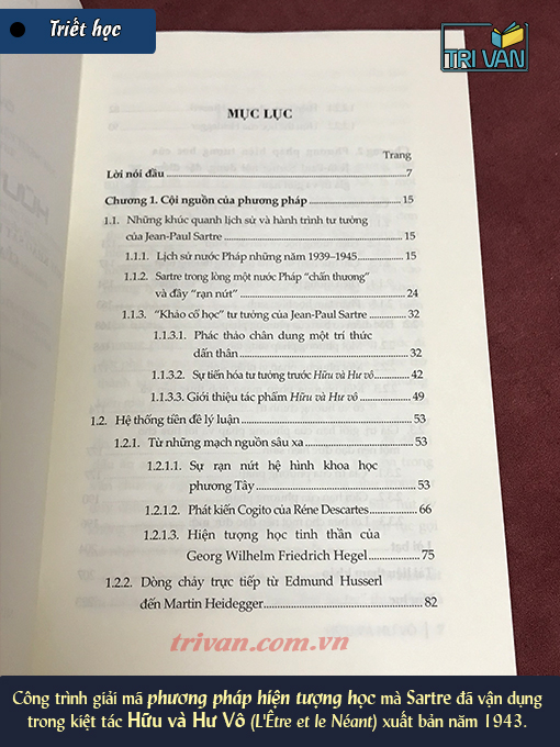 Hữu và Hư Vô - Một khảo sát hữu thể học hiện tượng học Jean-Paul Sartre