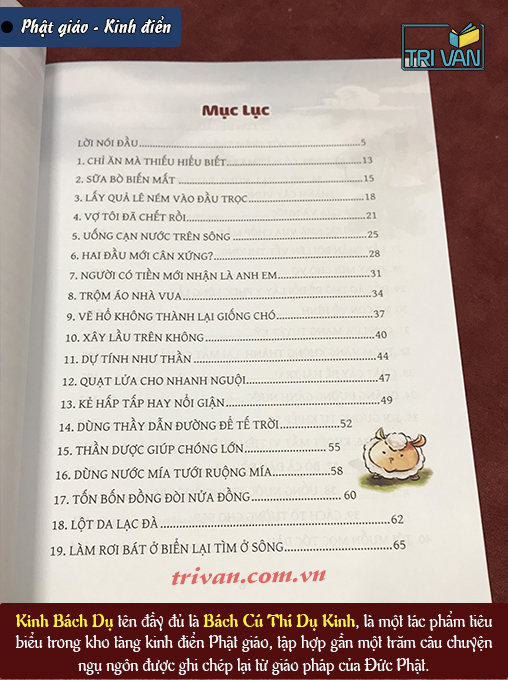 Kinh Bách Dụ - Đọc ngụ ngôn sinh trí tuệ
