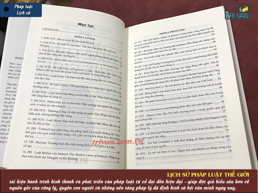 Lịch sử pháp luật thế giới - Nguyễn Minh Tuấn - Trần Tuấn Kiệt (Bìa cứng)