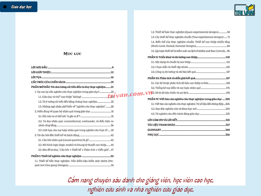 Nghiên cứu thực nghiệm trong khoa học giáo dục - TS. Lê Thị Thanh Tịnh - GS. Trần Trung