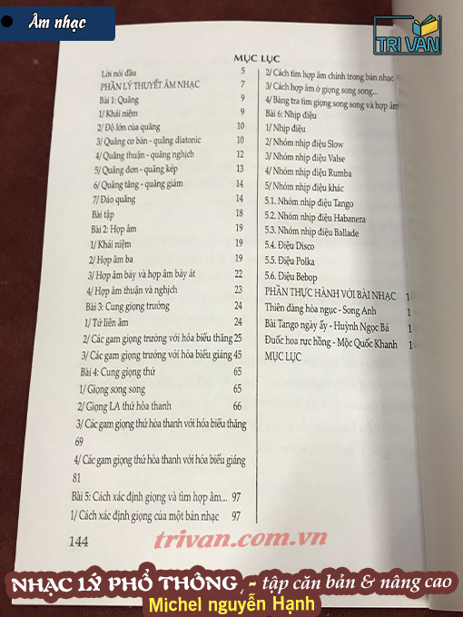 Nhạc lý căn bản & nâng cao - Michel Nguyễn Hạnh (2 cuốn)