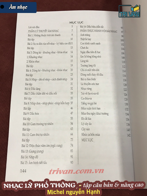 Nhạc lý căn bản & nâng cao - Michel Nguyễn Hạnh (2 cuốn)