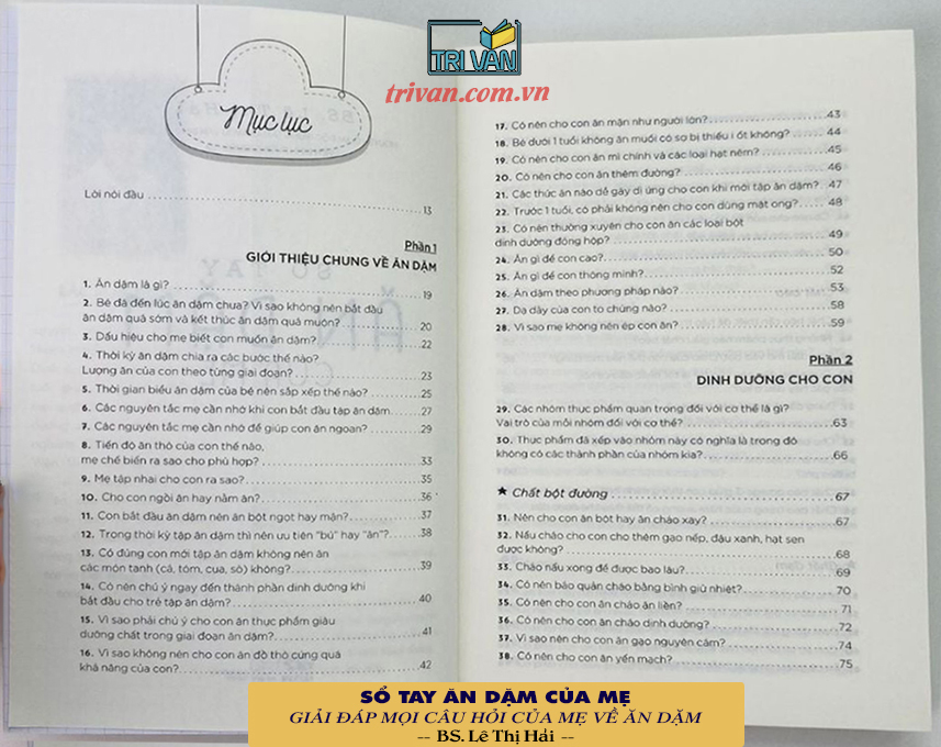 Sổ tay ăn dặm của mẹ - BS. Lê Thị Hải