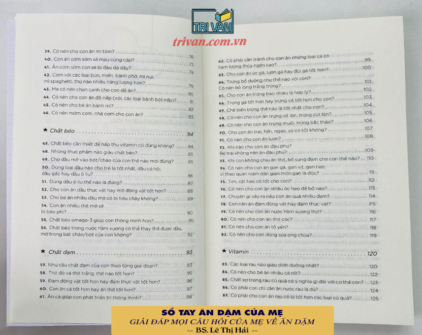 Sổ tay ăn dặm của mẹ - BS. Lê Thị Hải