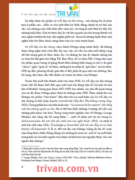 Sự Trỗi Dậy Của Đại Chúng – José Ortega Y Gasset