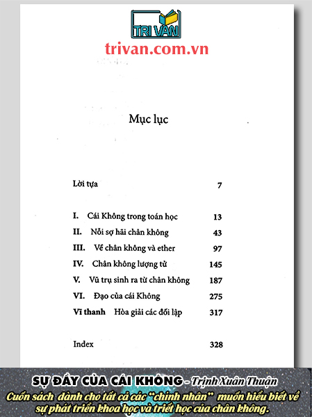 Sự đầy của cái không - Trịnh Xuân Thuận