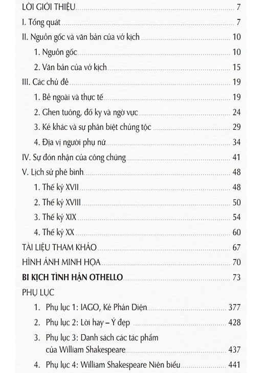 Tình Hận Othello-William Shakespeare