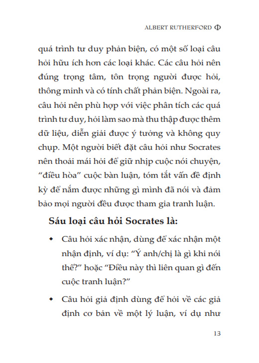 Tư Duy Phản Biện Như Một Triết Gia - Albert Rutherford
